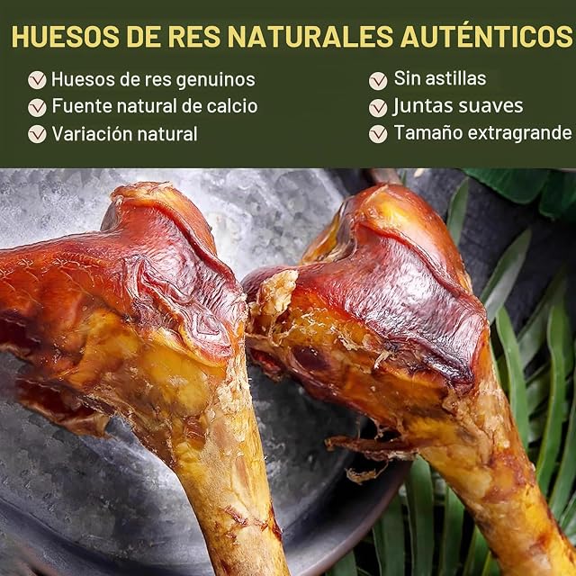 Foto 3 de 7 de Masticable De Hueso De Ternera para Perros Que Muerden con Fuerza