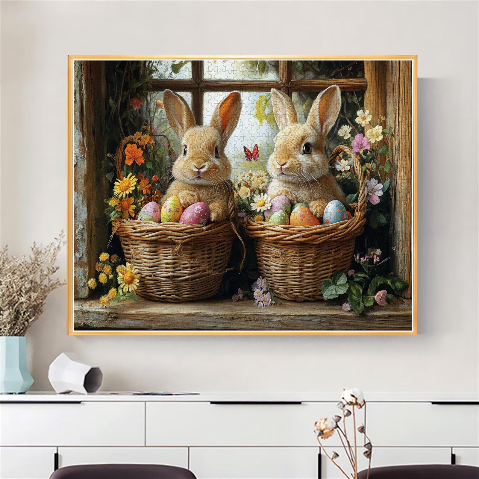 Puzzle Erwachsene 2000 Teile Kaninchen Tier Educa Jigsaw für Kinder ab 8 Jahren Mädchen Jungen, Erwachsene Impossible Klassische Puzzles Schwer, Anspruchsvoll Spielspaß, Als Geschenke 70x99cm t-948