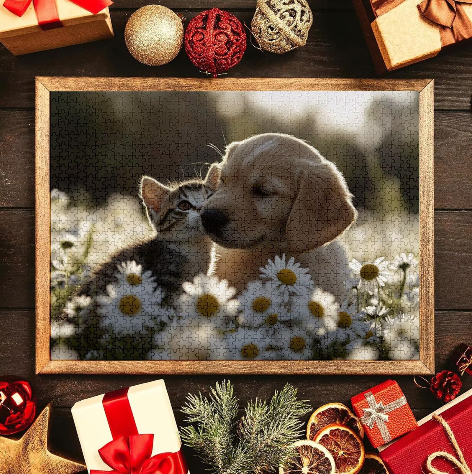 Puzzle Personalizado con Foto, Personalizada Rompecabezas Personalizado Diseña tu Logo Foto o Texto, Personalizado Navidad Halloween San Valentín Parejas Niños Familia Amigos h-117
