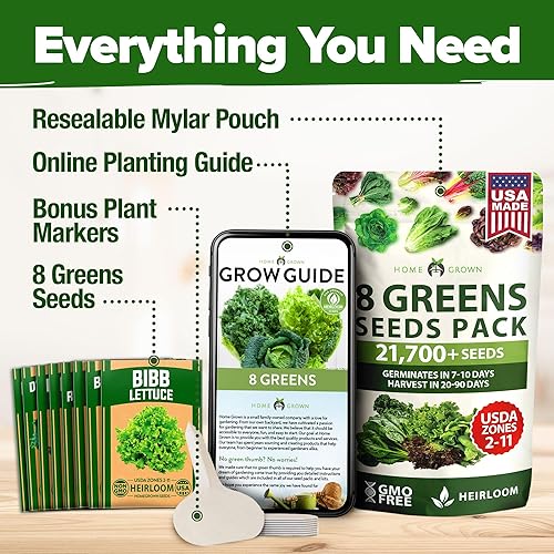 Miniatura 286 de HOME GROWN 12 semillas de vegetales de otoño, más de 6,000 semillas de reliquia para plantar en otoño e invierno, remolacha, brócoli, repollo, col