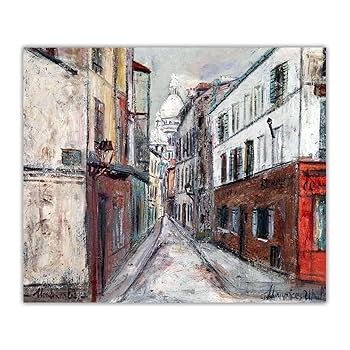 モーリス•ユトリロ　複製画 郊外の教会 【15号】 モーリス・ユトリロ 【 額縁が選べる 額