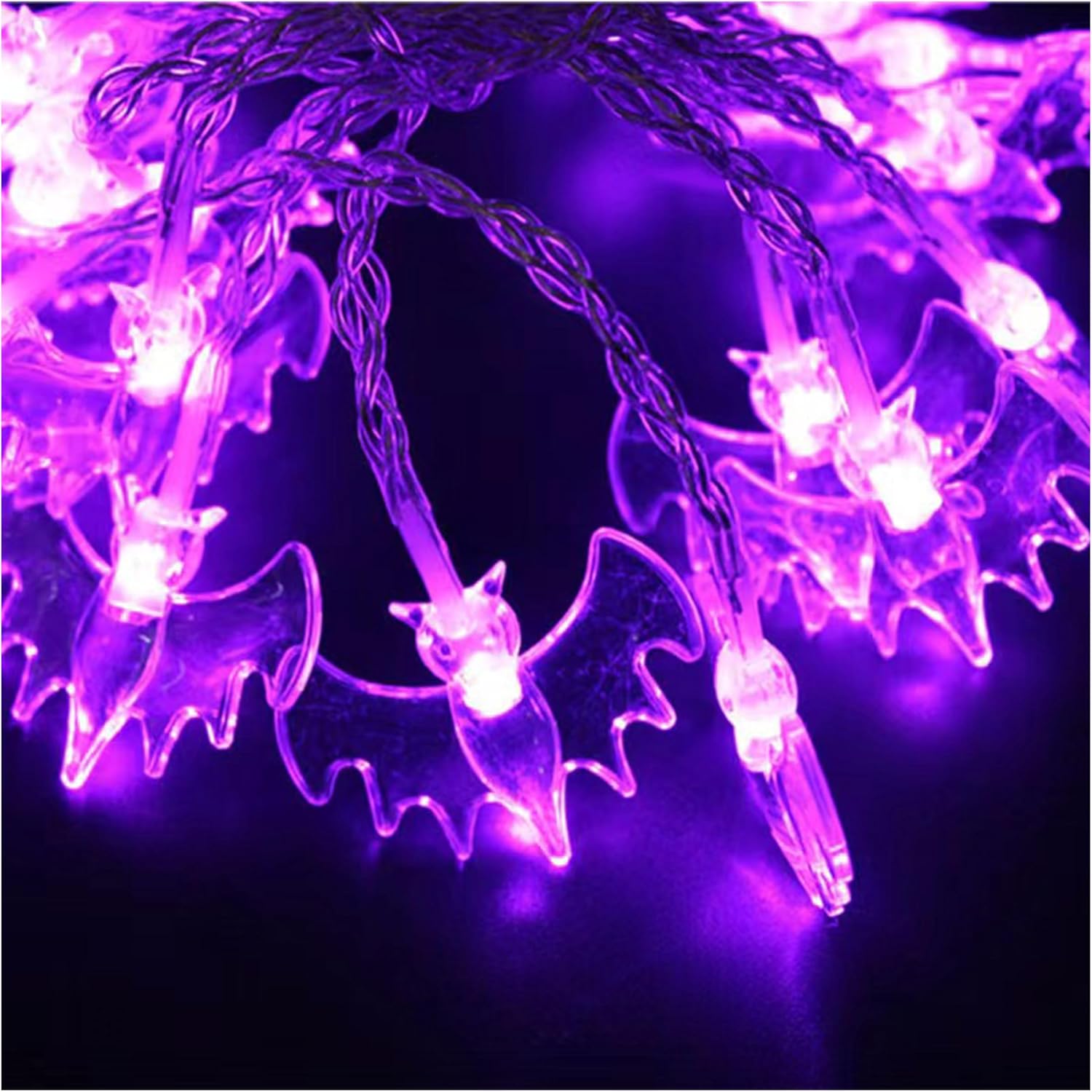 Bat Led Lights Halloween 10ft 20 Led Halloween String