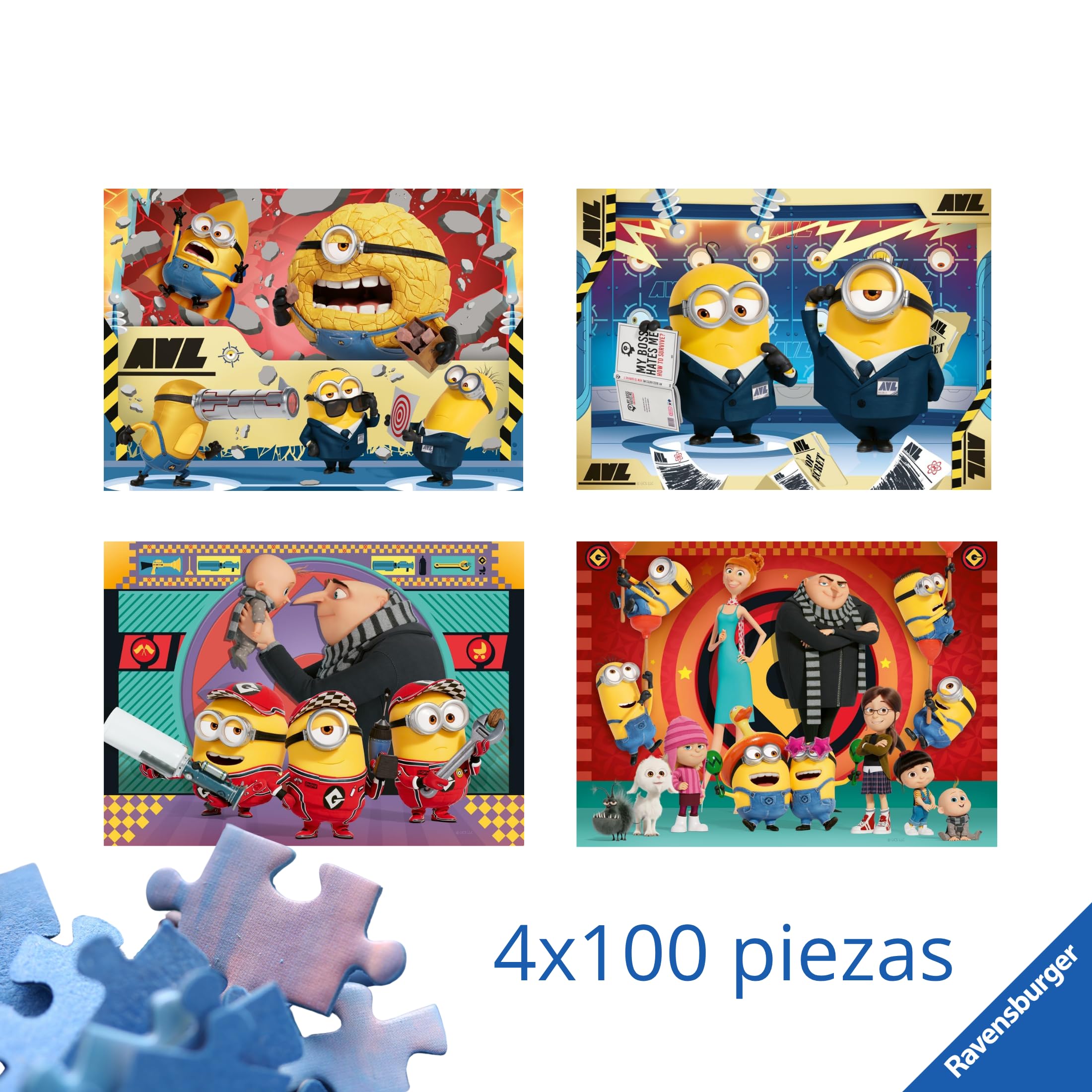 Ravensburger Puzzle Minions 150 Piezas XXL – Educativo Y Divertido Para Niños Desde 7 Años