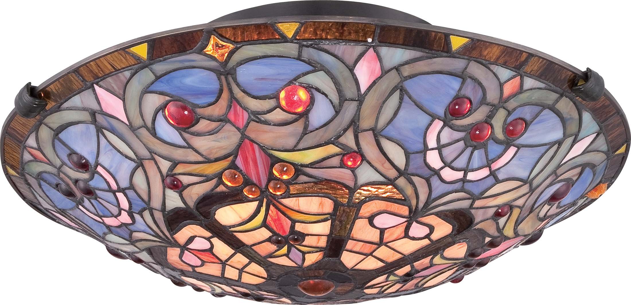 QuoizelTF1805SVB Tiffany Flush Mount