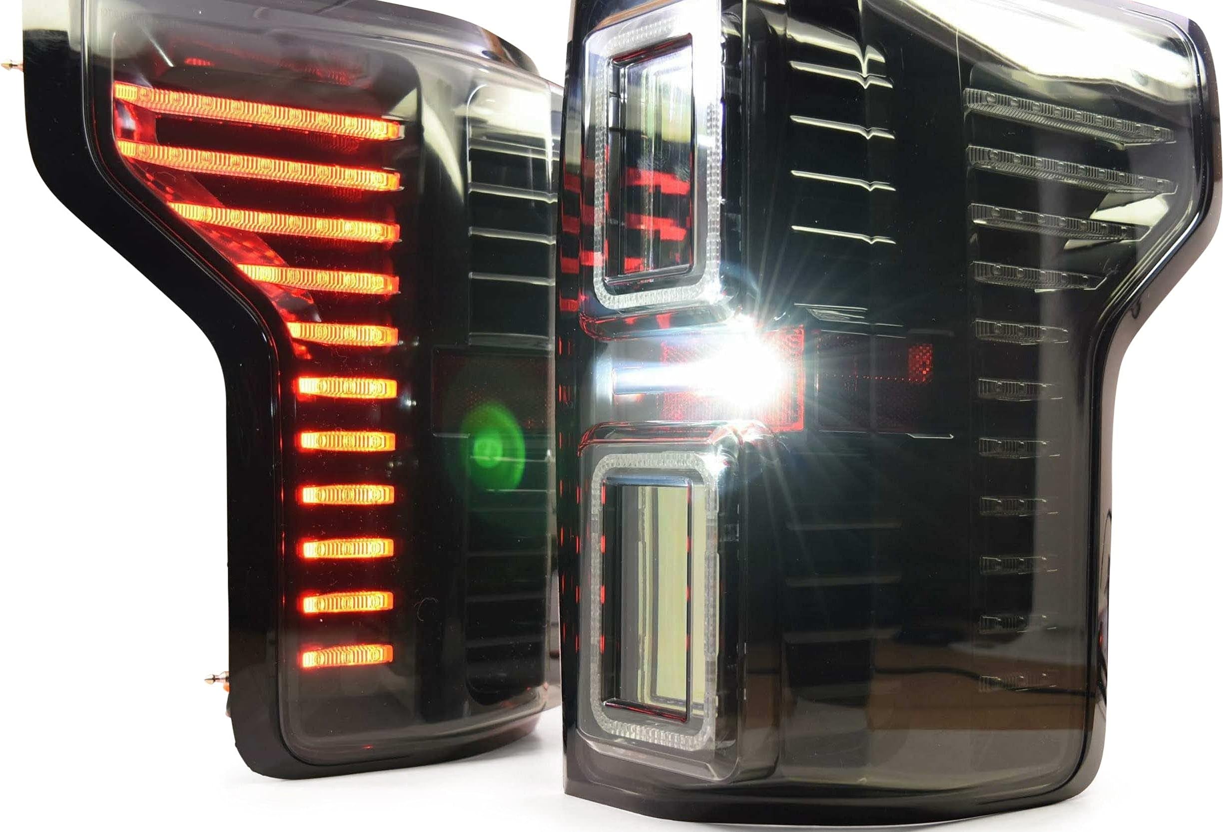 MorimotoXB LED Plug & Play Tail Light Assemblies Compatible with 2015-2017 Ford F-150 (Smoked, LF723)