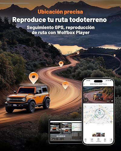 Miniatura 8 de WOLFBOX G900 Tripro Bumper Versión 3 Canal 4K Espejo Dash Cam, 8MP STARVIS 2 IMX678 Visión Nocturna, 4K+2.5K+1080P Dash Cam de Parachoques Delantero