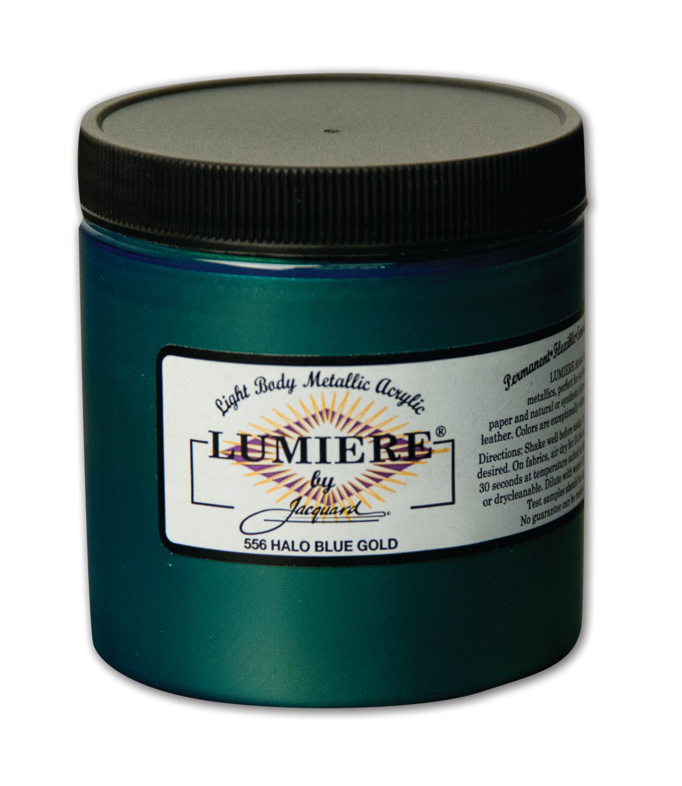 Jacquard Gold Lumiere Fabric Color 8 Oz Jar - Halo Blue By