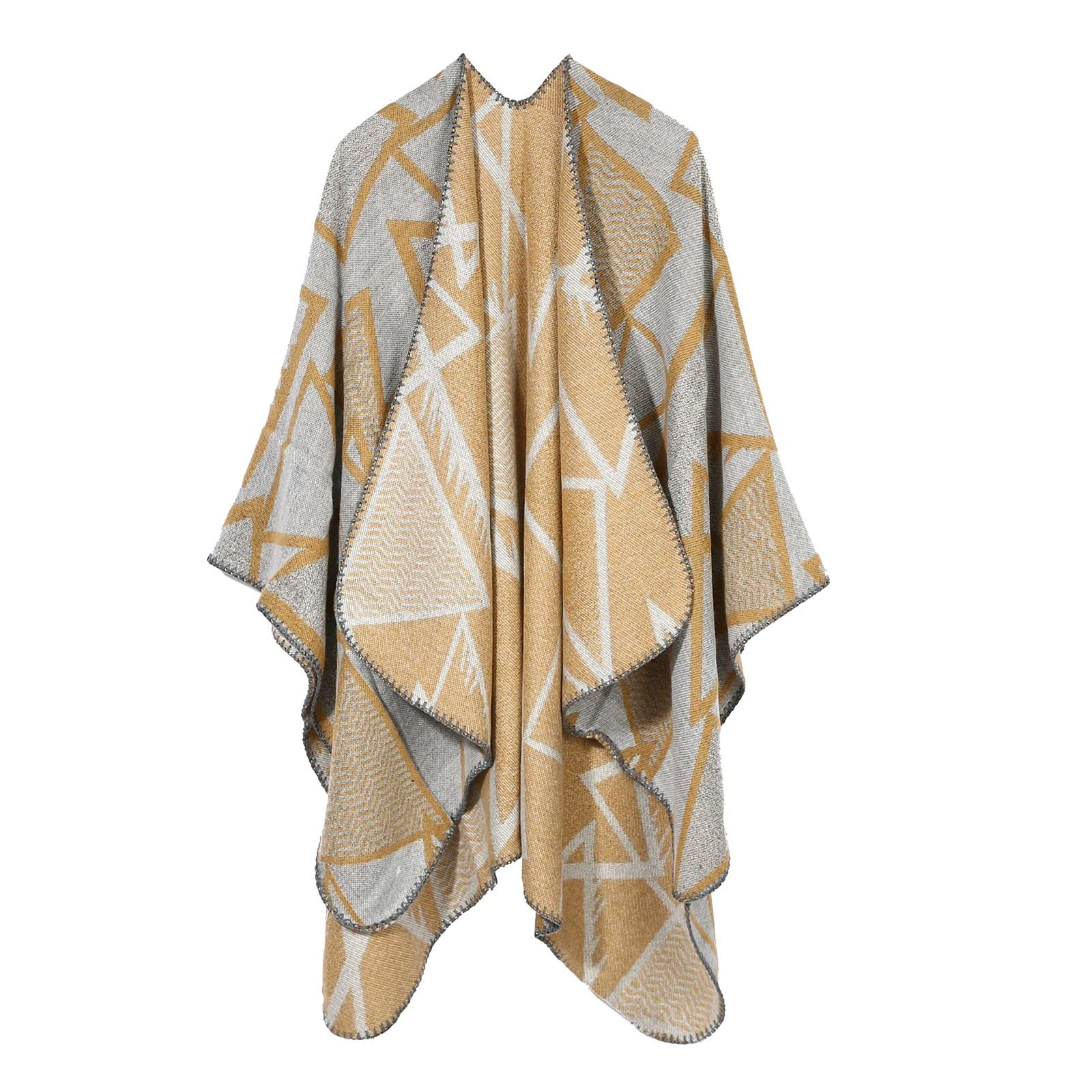 Damessjaal Grote Zwarte Wollen Grote Wintersjaal Pashmina Stola