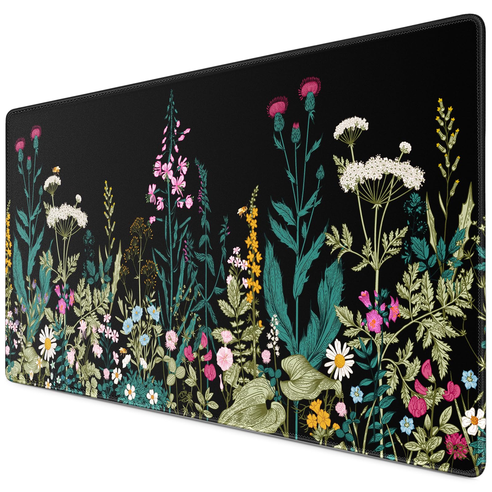 Canjoy Tappetino per mouse da gioco, grande tappetino per mouse per scrivania, 80 x 40 cm, per casa, ufficio, gioco e lavoro