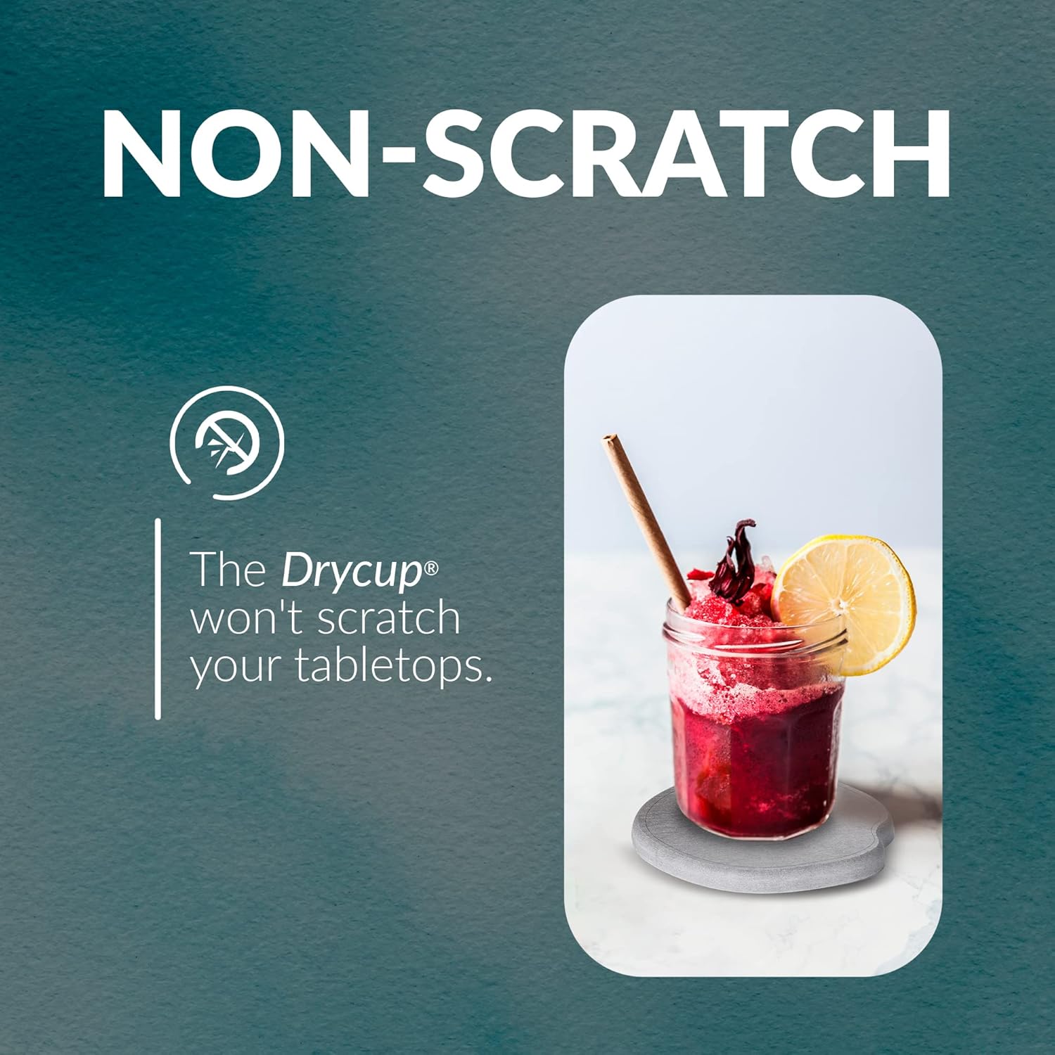 Momo Lifestyle Stone Foldable Couch Arm TrayTable + 2 Pack Stone Coasters