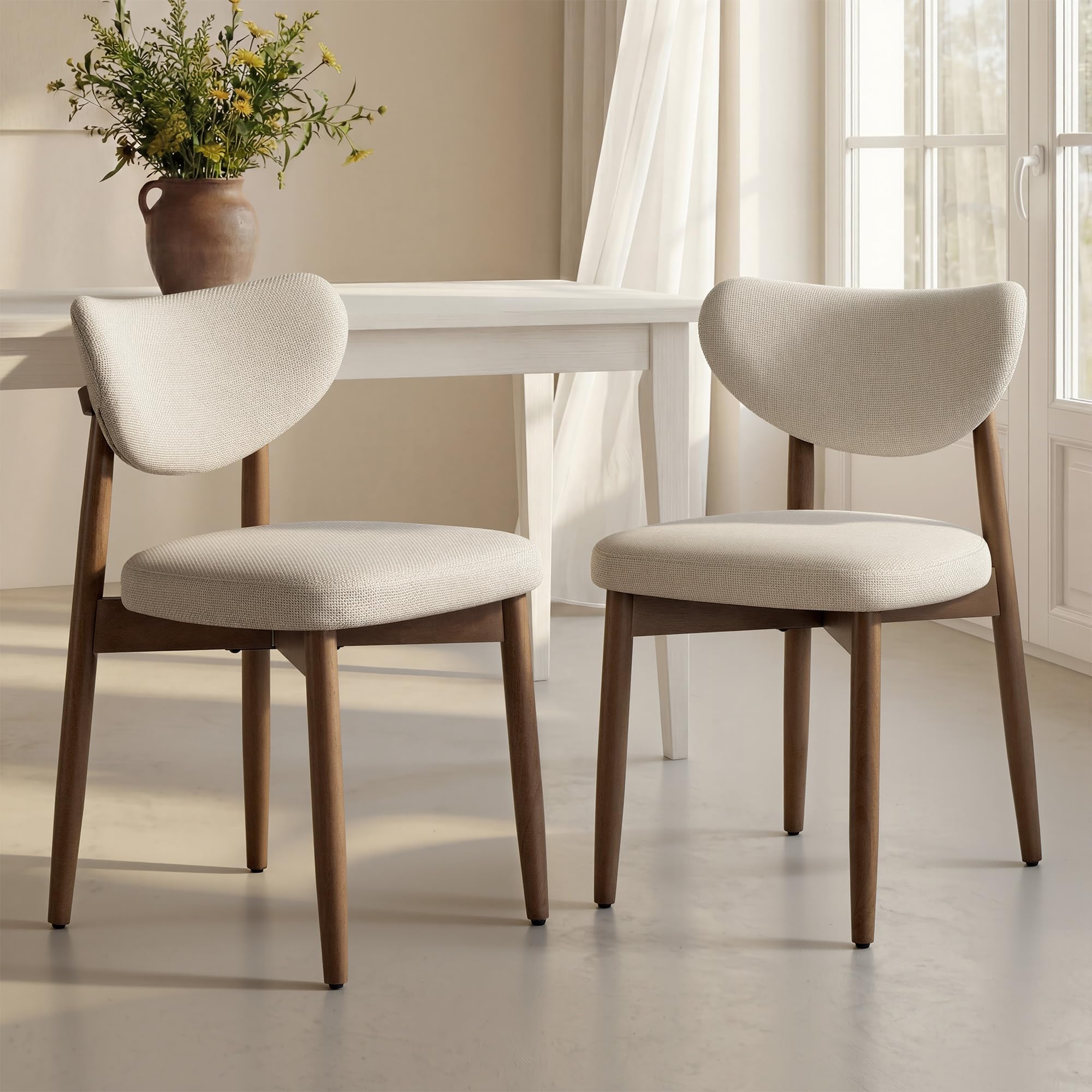 VASAGLE Wooden Dining Chairs Set of 2