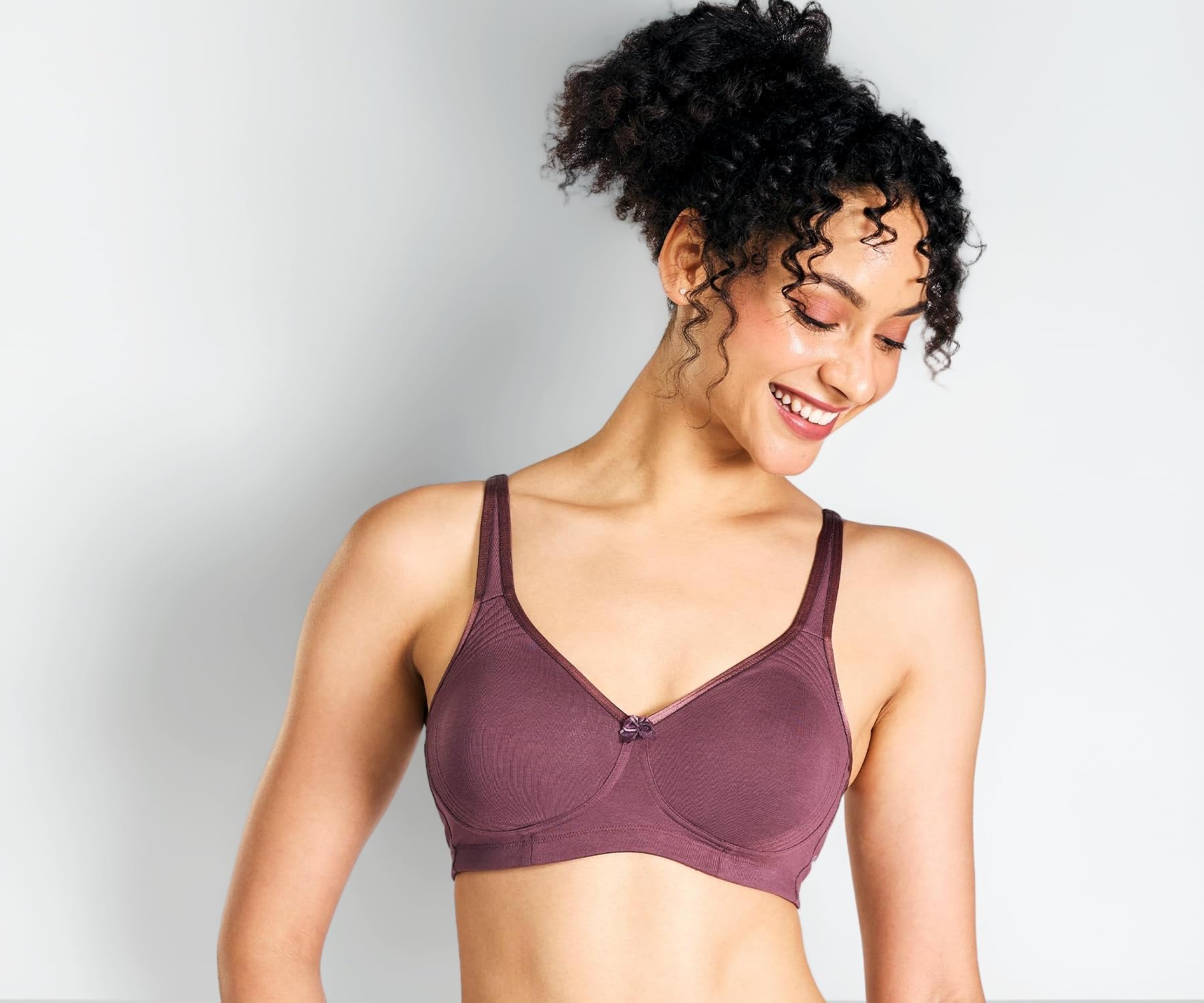 NYB169 Cotton Non Padded Non Wired Encircled Shaping Bra Full Coverage Side Lift (Plus