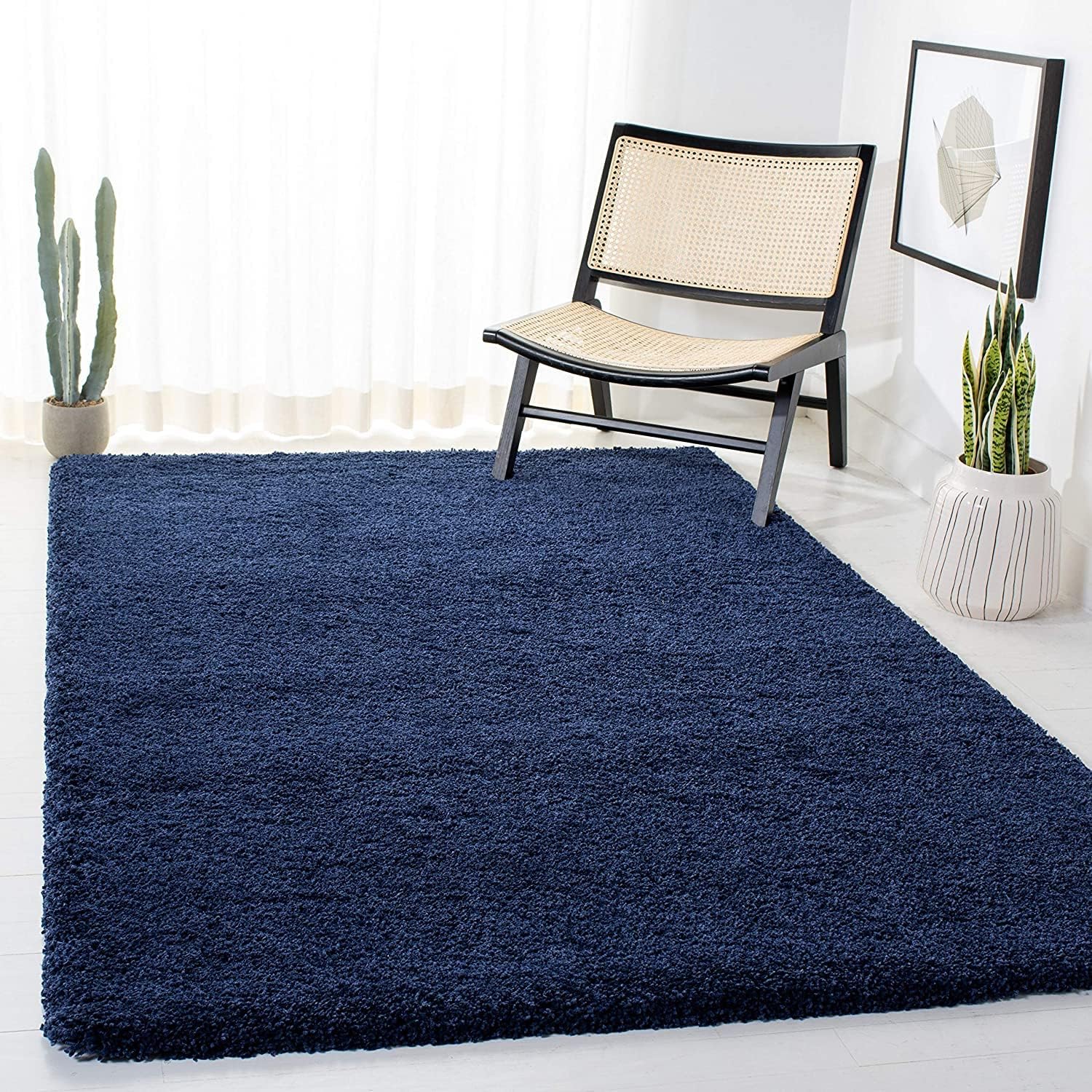 Grey Shaggy Rug - Soft & Cozy Bedroom Living Room -21