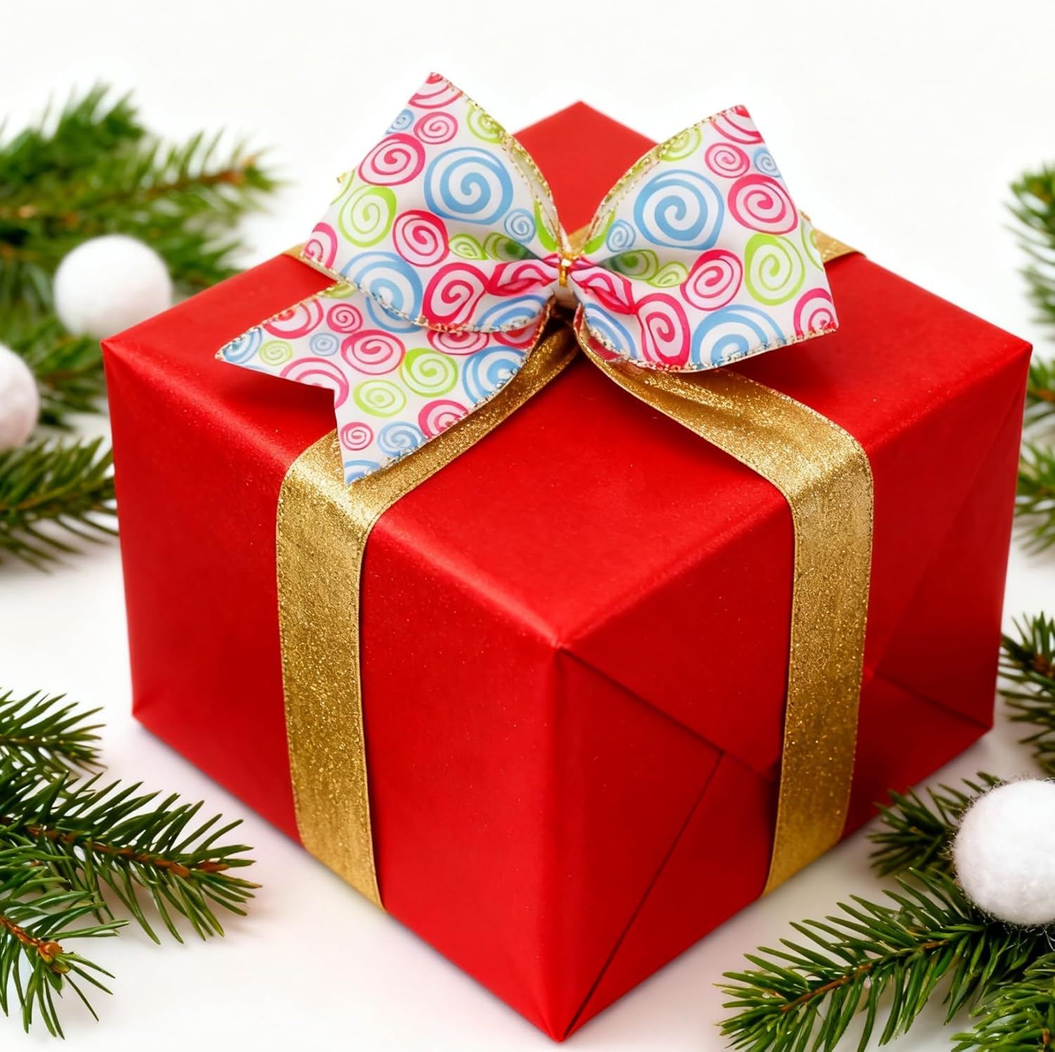 12 Pcs Christmas Candy Cane Bows 6 Inch Pink Green Blue Swirl Pastel Ribbon Bows for Tree Wreaths Gift Wrapping Garland Party Holiday Home Decor (Pink, Swirl) - Image 6