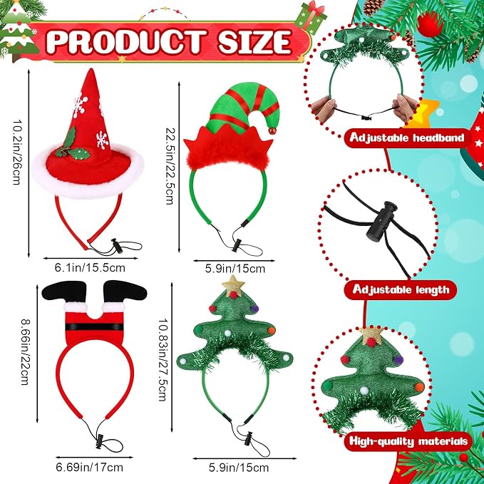 Disfraz para perro Navidad set 12 piezas accesorios diversos miniatura 4