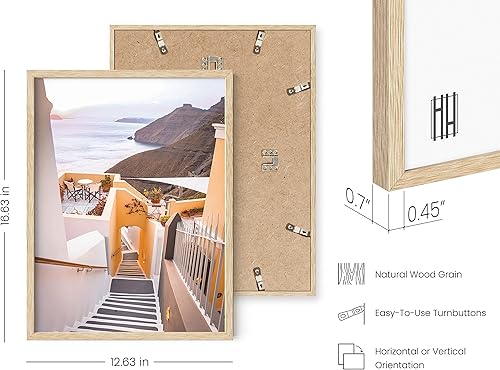 Miniatura 3 de HAUS AND HUES Pósteres de escenas de playa y arte mural de Italia - Hermoso paisaje y decoración de playa en el lago, arte de pared mediterráneo de