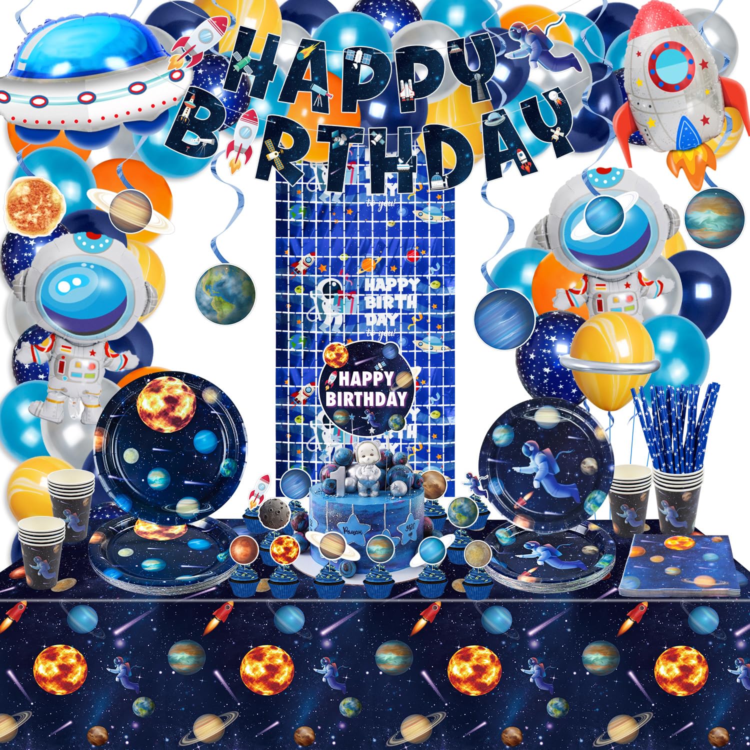 Verjaardag Decoraties Set Buitenste Ruimte Ballonnen Raket Folie Ballonnen Ruimte Verjaardag Banner Voor Kinderen Astronaut Thema Party Supplies Verjaardag Decoraties Set Buitenste Ruimte Ballonnen Raket Folie Ballonnen Ruimte Verjaardag Banner Voor Kinderen Astronaut Thema Party Supplies