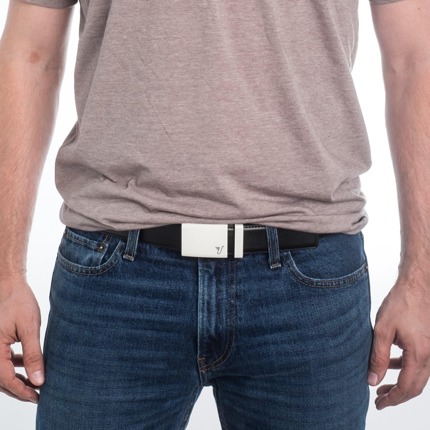 Mission Belt Men's Leather Ratchet Belt, 40mm Solid Collection