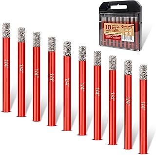 10 PCS Dry Diamond Drill Bit Set 1/4
