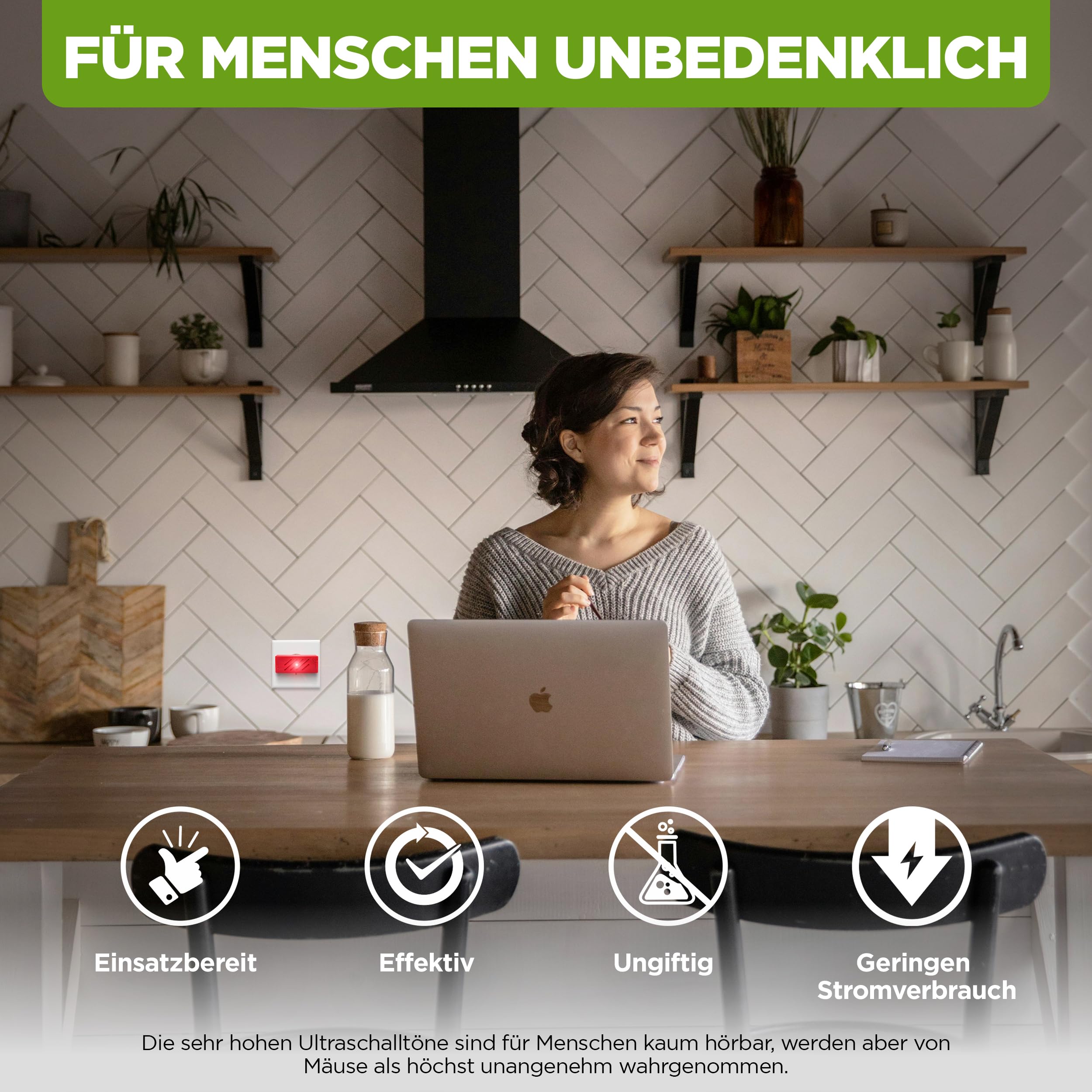 ISOTRONIC Ultraschall Mäuseabwehr zum Mäuse & Ratten vertreiben – Schädlingsvertreiber für Dachboden, Keller & Garage – Mäuseschreck ohne Gift & Mausefalle – 30m² Wirkungsbereich (3 Stück)