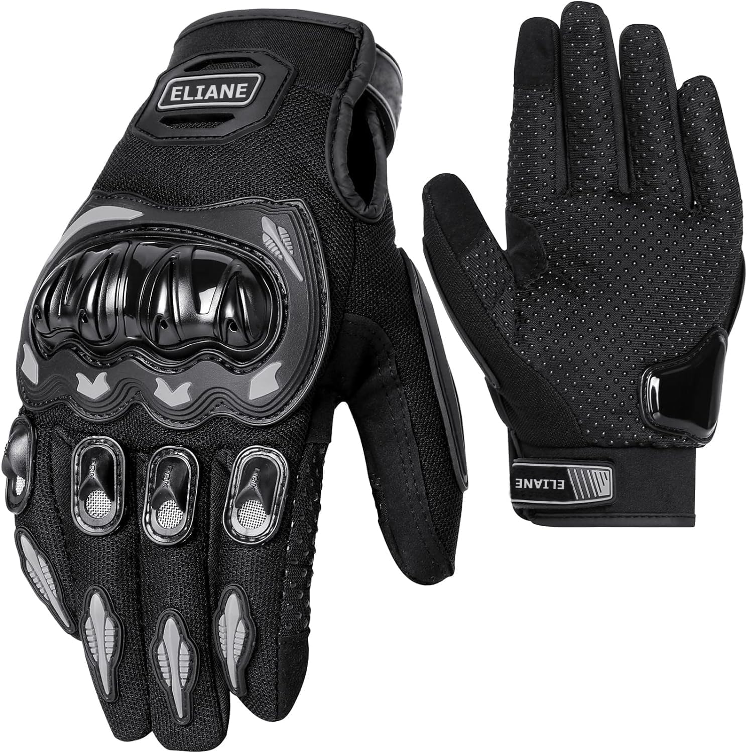 Eliane RG3 Full Finger Bike Riding Gloves with Touch Screen Protective Knuckle Breathable Washable Suede Padding Tactical Hand Protection for Off Road Motorbike Racing Cycling Motorcycle Glove (XL)-image-29