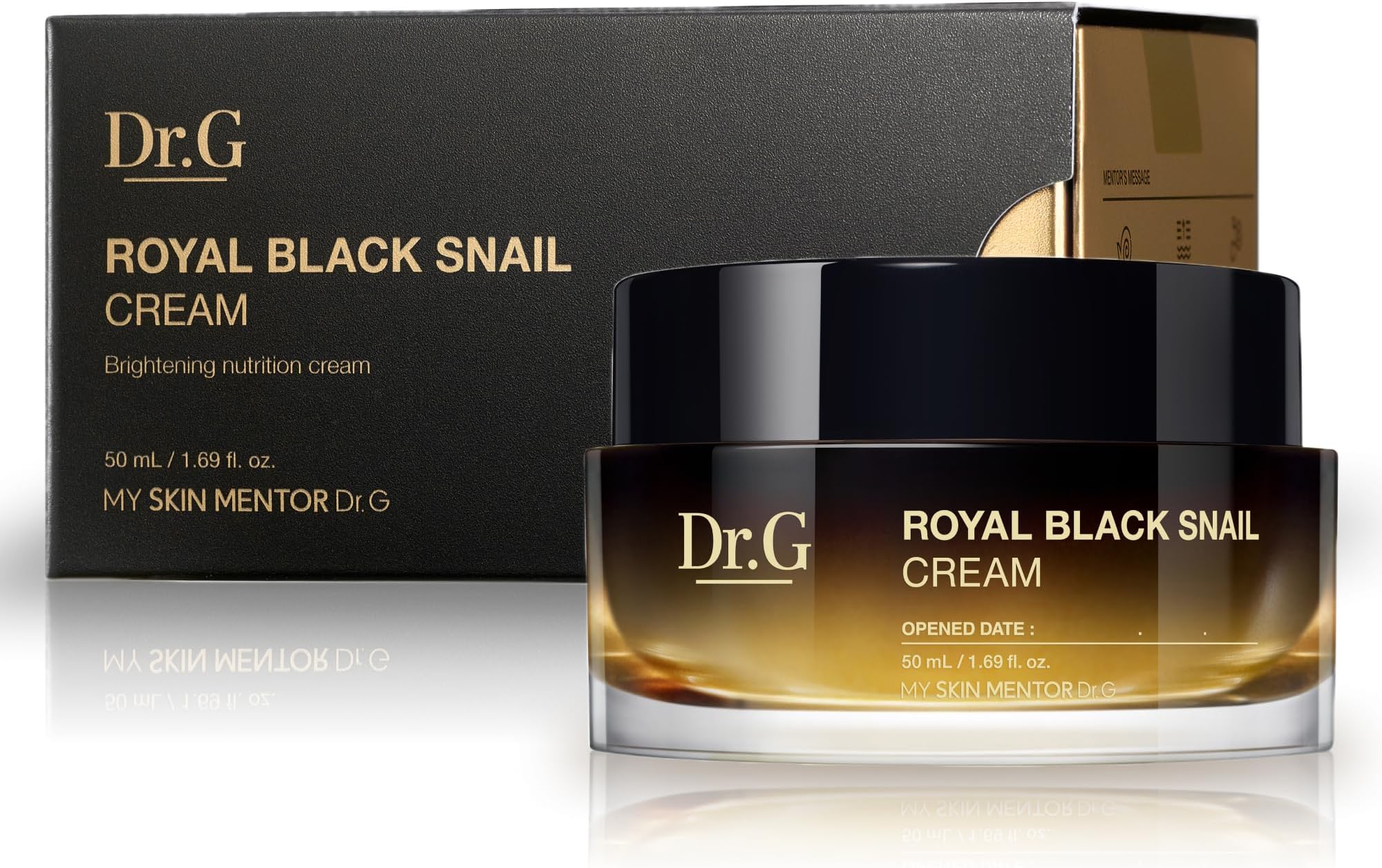 Dr. G Royal Black Snail Cream, 50ml - Korean Moisturizer, Snail Mucin Moisturizer, Korean Skin Care Moisturizer, Korean Face Moisturizer Korean, Moisturizer Face Cream Korean, Kbeauty, K Beauty