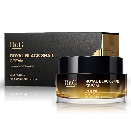 Crema de caracol negro Dr. G Royal, 1.7 fl oz - Hidratante coreano, hidratante de mucina de caracol, hidratante coreano para el cuidado de la piel,