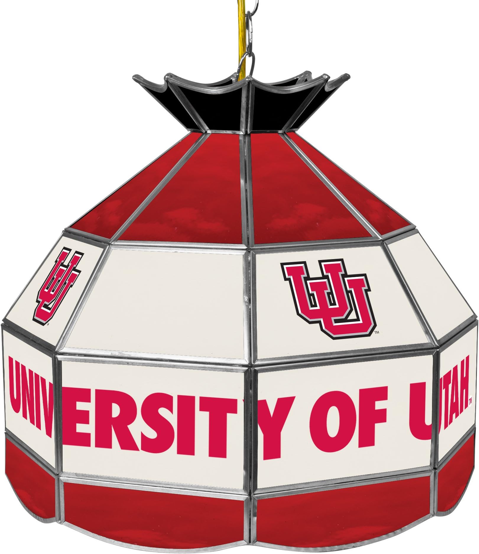 NCAA University of Utah Tiffany Gameroom Lamp, 16"