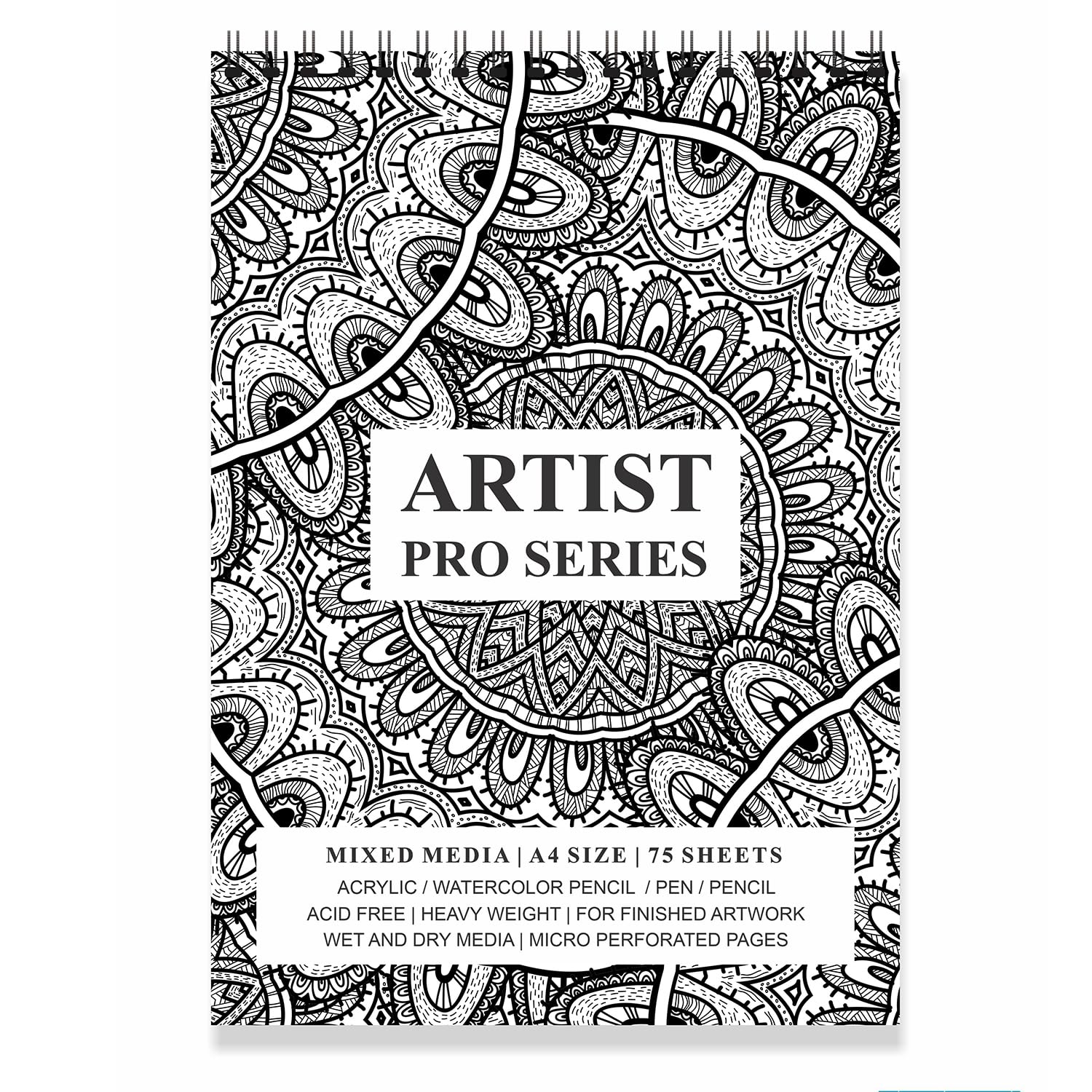 PRINTELLIGENT Multicolour Flower Print Spiral Bound Artists Sketch Drawing Book (A4 Size, 75 Pages, 160 GSM) (C) (B07R1XNYFX) Amazon Price History, Amazon Price Tracker