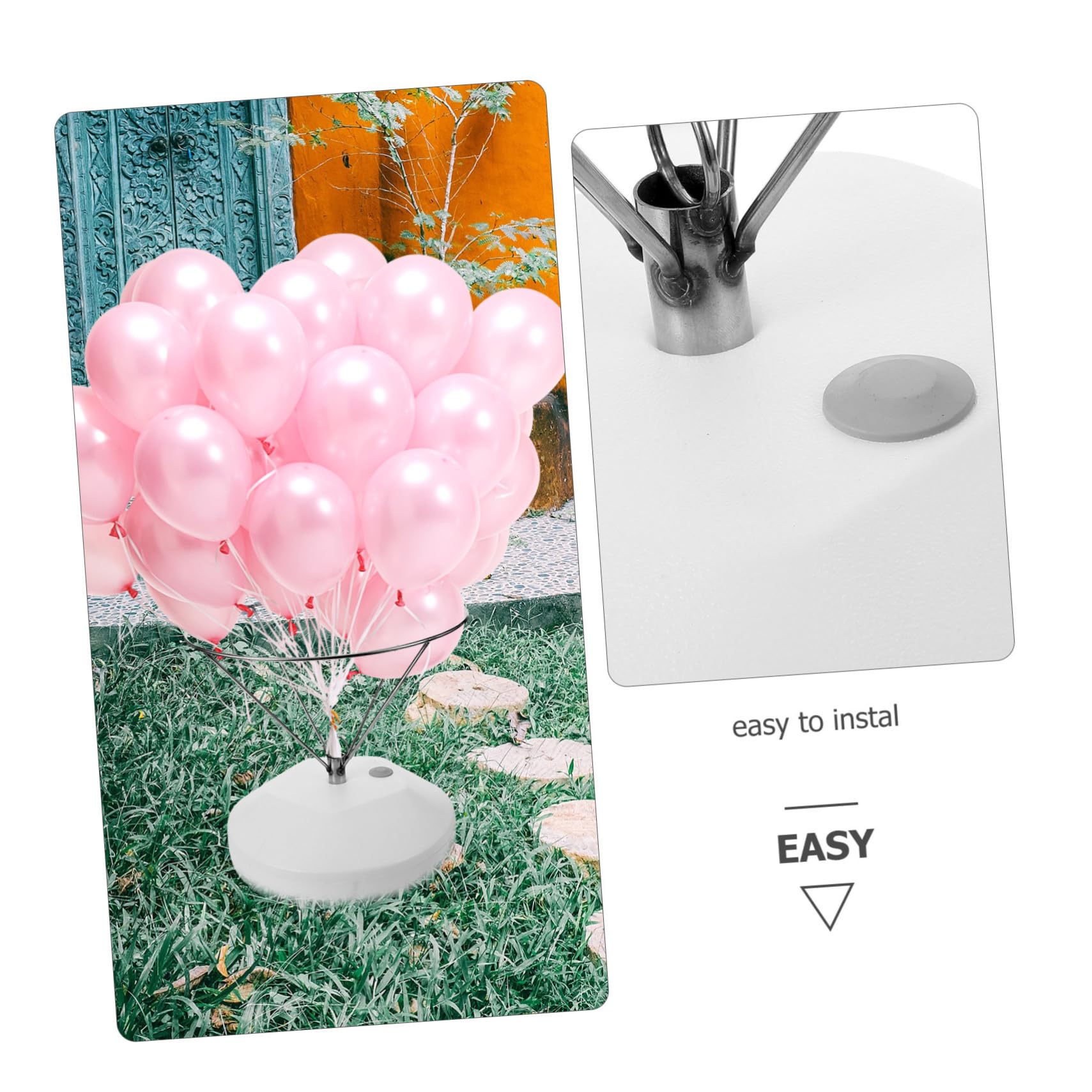 1 Satz Ballonständer mit Stabiler Basis Wiederverwendbarer Halter für Luftballons Windfestes Design für Hochzeiten und Partys für Kreative Dekorationen