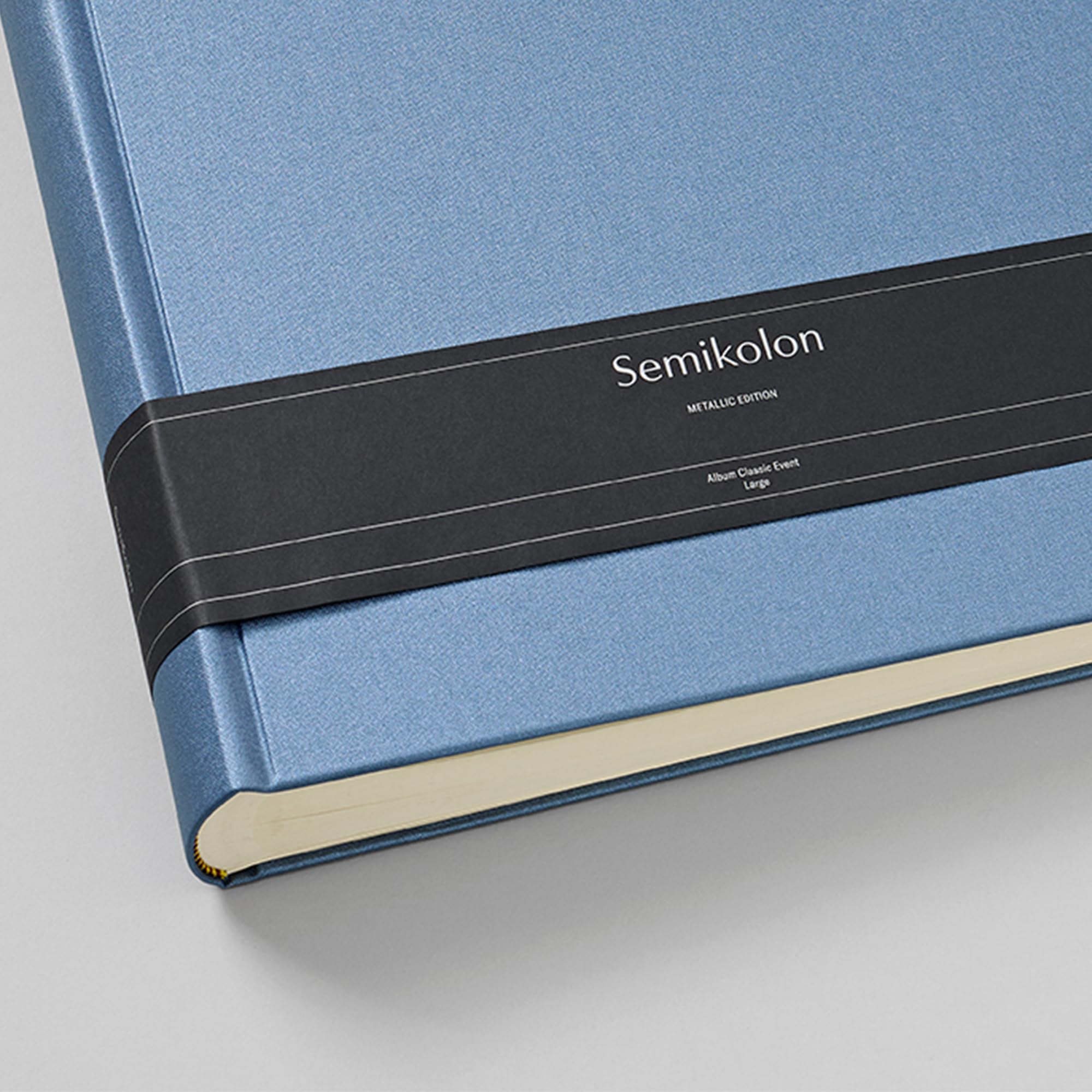 Semikolon 600076 Álbum de fotos Event Large - 30,5 x 31 x 5,3 cm - 100 páginas para 200 fotos - Edición metálica Electric Midnight