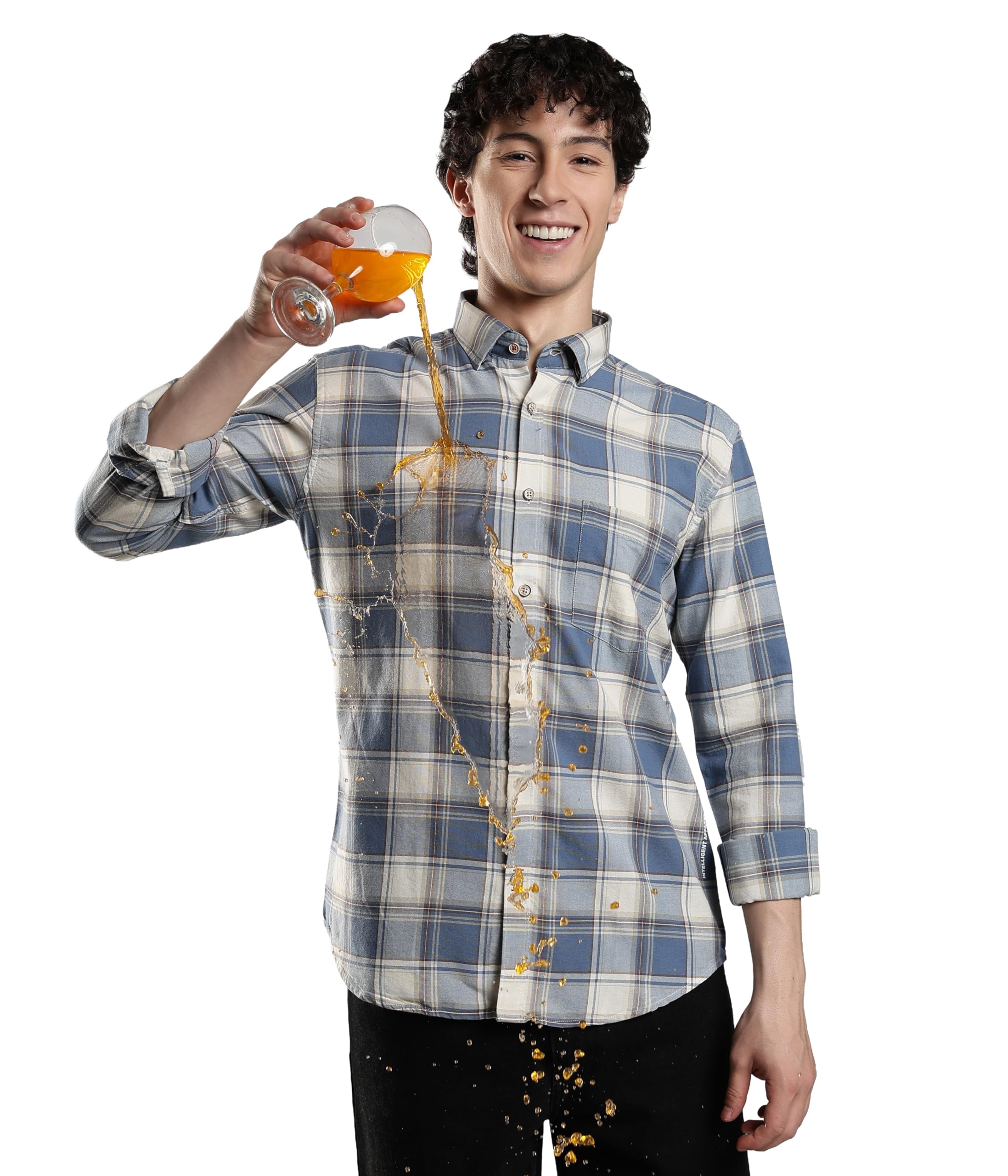 turms Men's Casual Checkered Shirts, Odor Control, 100% Cotton Breathable, Regular Fit, Full Sleeve-picture-49