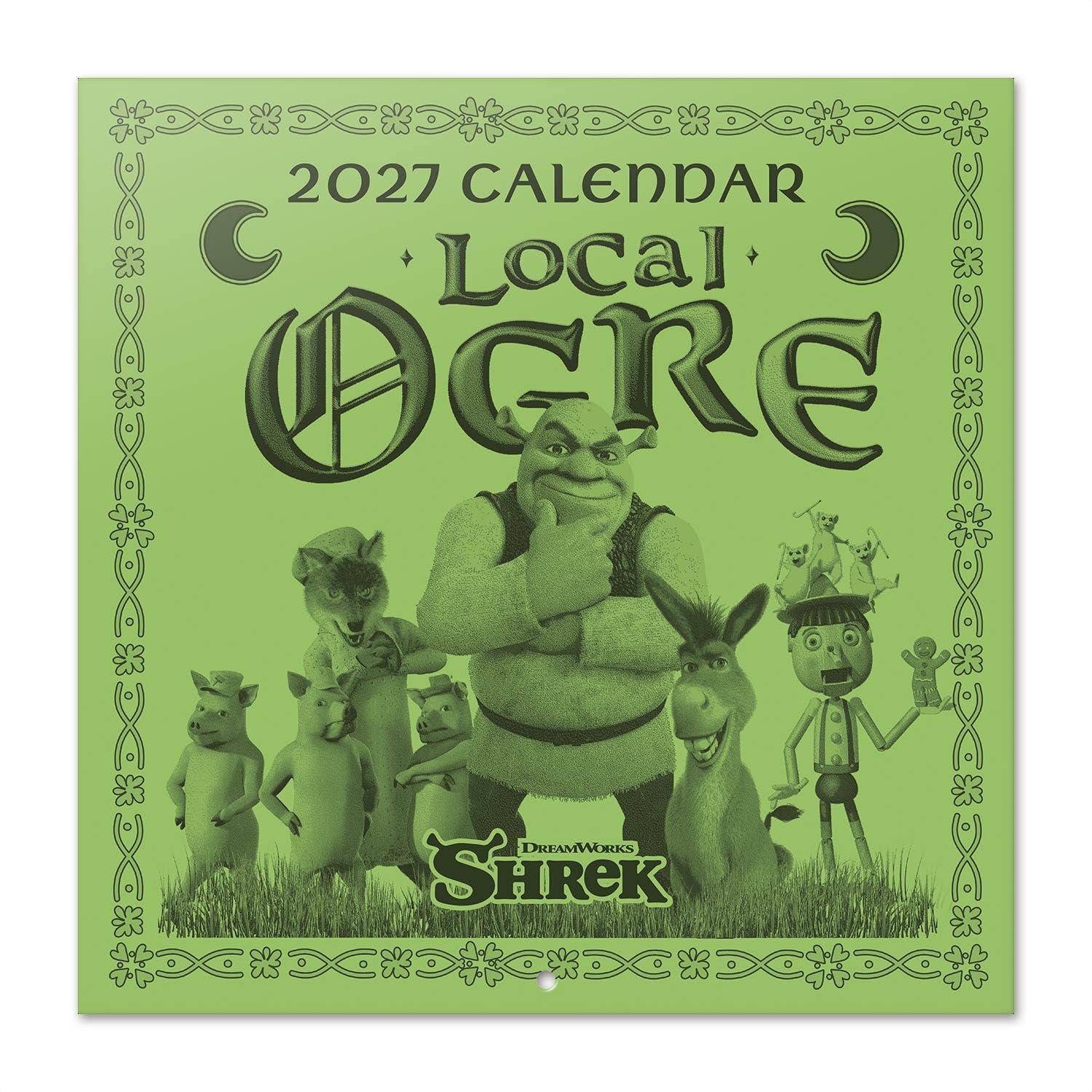 Grupo Erik Shrek 2027 Wall Calendar, Shrek Gifts — image 1