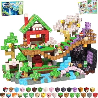 Magnetic Blocks, 208PCS Toys Building Cube Birthday Gifts for Kids | Magnetic Cubes, 0.8 inches Building Blocks, STEM Construction Toys Christmas Birthday Gifts for Kids Boys Girls