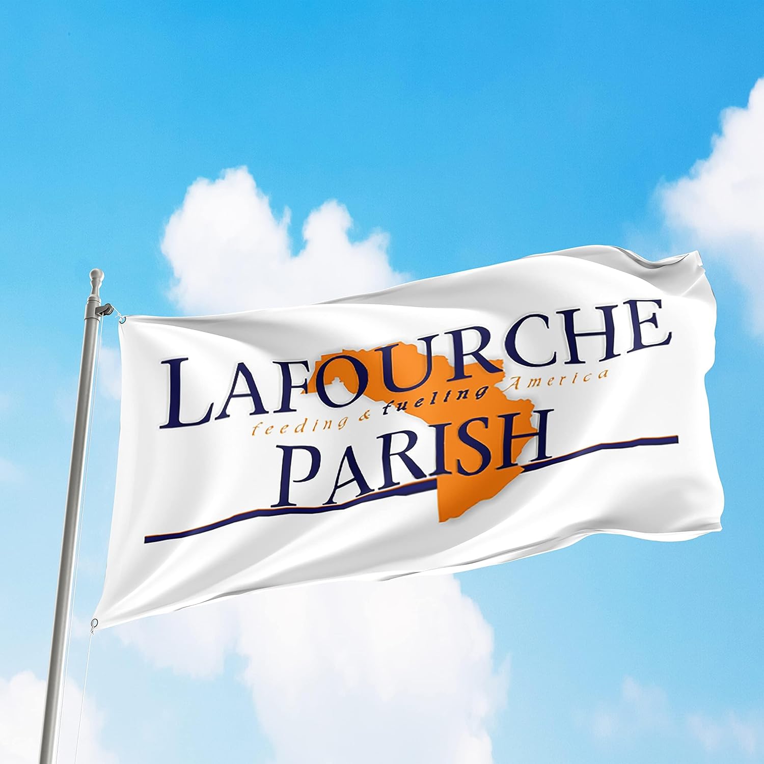 Lafourche Parish Louisiana Flag 3x5 ft – Retro State Pride Banner for Home, Office, Yard, or Events – Rare Louisiana Parish Heritage Display – Vivid Color, Double Stitched, & 150D Durable Polyester
