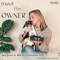 Vista 4 de Mora Ceramic Pet Bowl Size Medium - Food/Water Dish for Large Puppies, Cats, Retrievers, Medium Sized Dogs, ect. 28oz or 4 Cups - Basic Bowls for