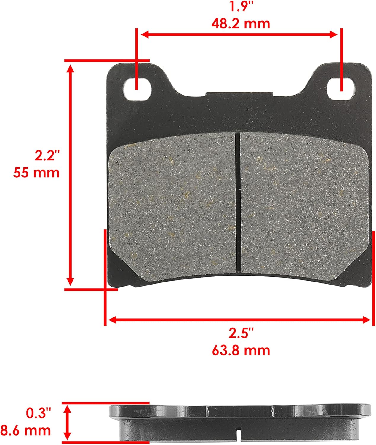 Caltric Front Brake Pads & Rear Brake Shoes Compatible with Yamaha Xv1000 Xv-1000 Virago 1000 1984 1985