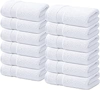 Vista 36 de Infinitee Xclusives Juego de 4 toallas de baño blancas de alta calidad para baño (27 x 54 pulgadas), toallas de baño 100% algodón hilado en anillo