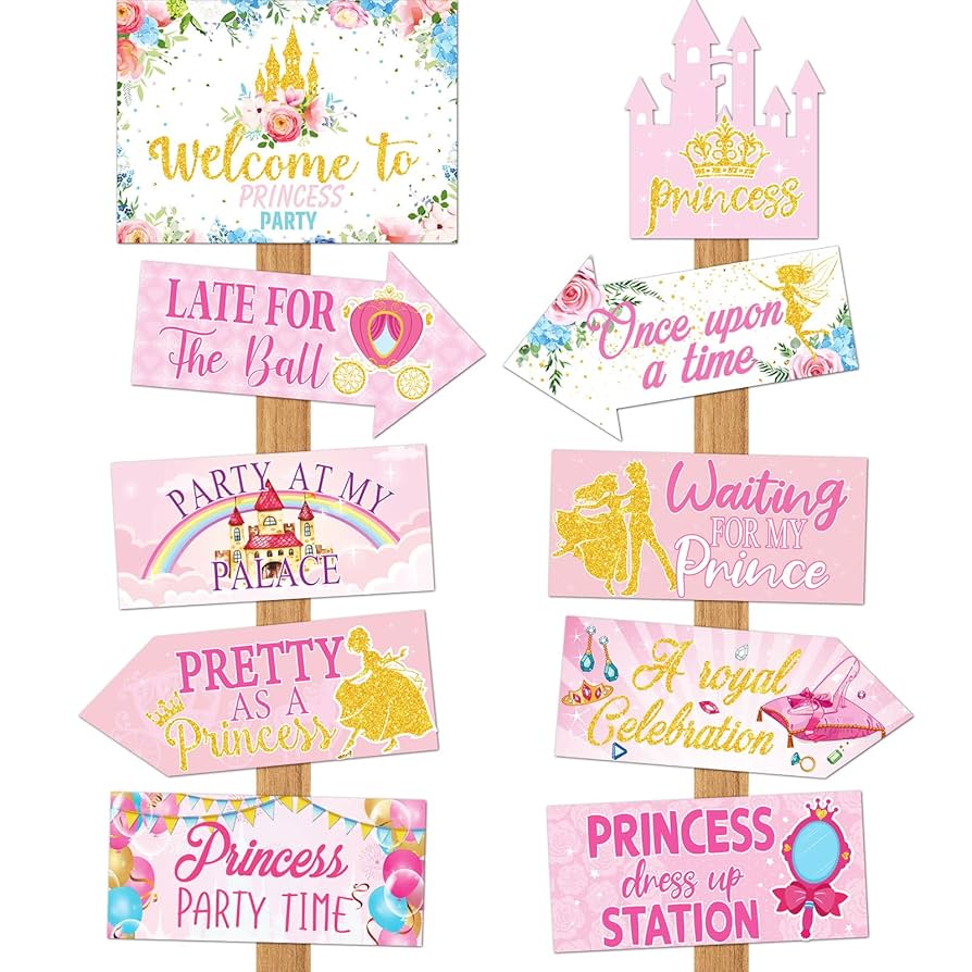 amazon-com-20-pieces-princess-birthday-party-decorations-princess-welcome-sign-queen-directional-signs-castle-queen-decorations-sign-for-girl-birthday-baby-shower-party-supplies-10-styles-home-kitchen for Free Printable Princess Birthday Banner Amazon.com: 20 Pieces Princess Birthday Party Decorations Princess Welcome Sign Queen Directional Signs Castle Queen Decorations Sign for Girl Birthday Baby Shower Party Supplies, 10 Styles : Home & Kitchen for Free Printable Princess Birthday Banner