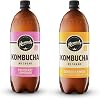 Remedy Kombucha Tea - Raspberry Lemonade & Ginger Lemon - Twin Pack - Sparkling Live Cultured Drink - Naturally Sugar Free Soft Drink - Probiotic Drink for Gut Health - 2 x 1L Bottle