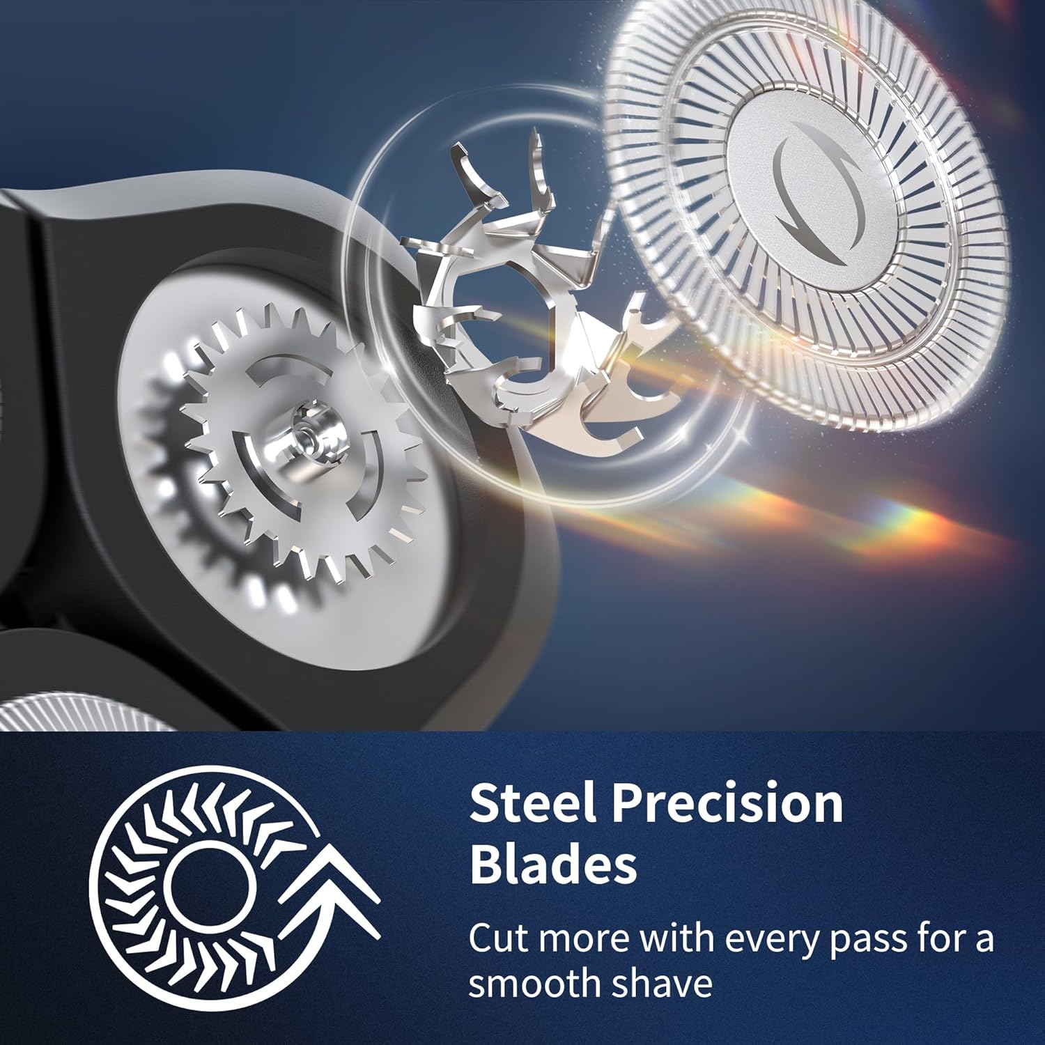 Electric Razor for Men 8011 Series, 4D Floating Rotary Head, IPX7 Waterproof Wet & Dry Use, USB-C Fast Charge, 90Min Runtime, Hypoallergenic Blades, Portable Travel Grooming Kit