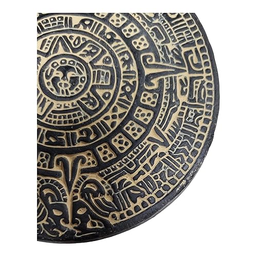 Miniatura 5 de Aztec Calendar Wall Decor, Aztec Calendar Clay Decor, Piedra Del Sol Barro, Clay Wall Decor, Aztec Calendar (10 Inch)
