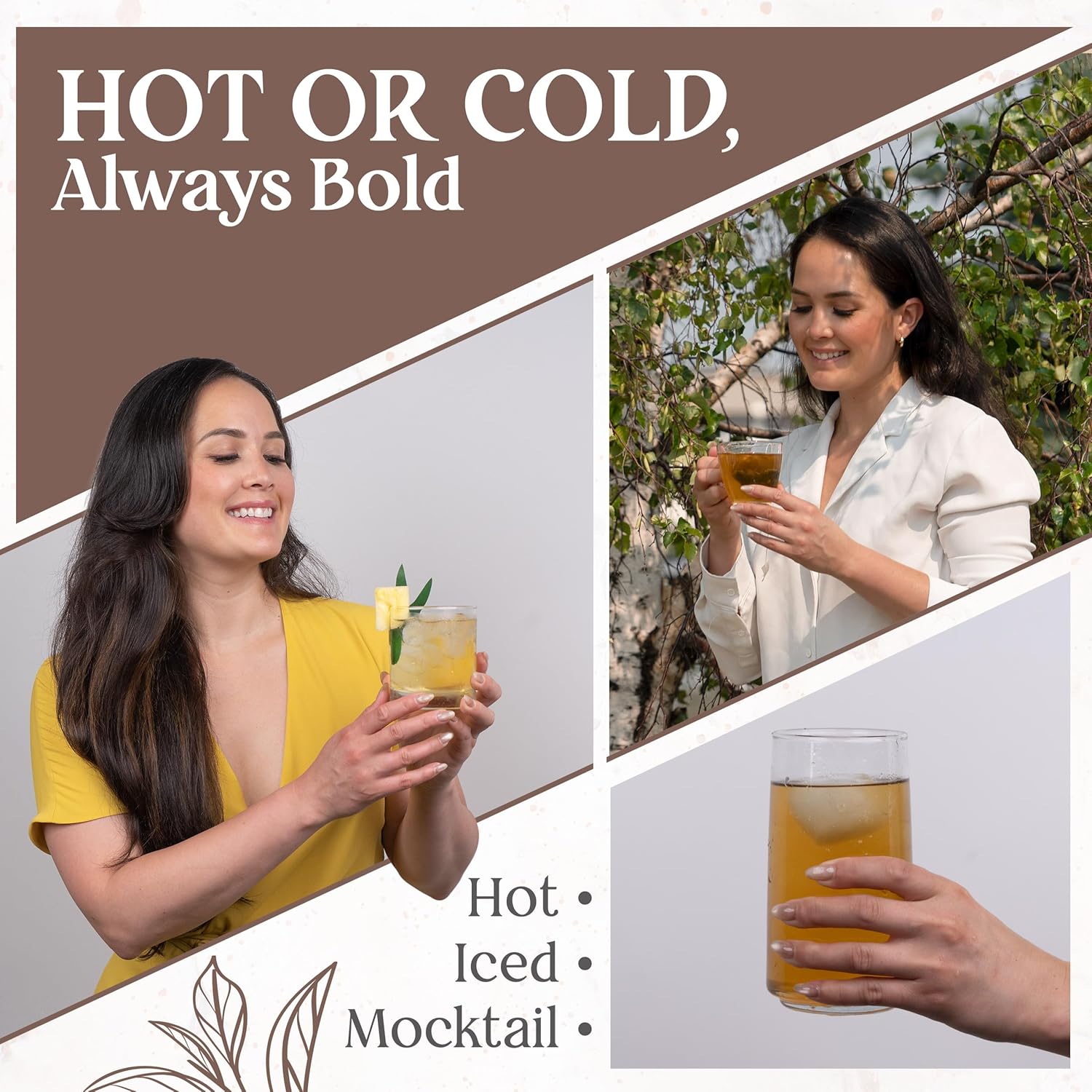 Tropical Pina Colada White Tea Blend by Happy Valley Tea Company – 14- Satchel – Cocktail-Inspired – Enjoy it HOT, ICED, or Mocktail. Coconut, Pineapple – No Artificial Flavors Drink mix Tea Bag