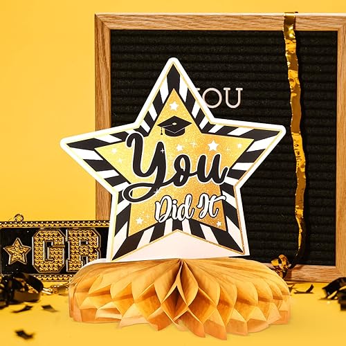 Miniatura 7 de 1 Set Graduation Season Cellular Station Congrats Grad Honeycomb Diploma Honeycomb Graduation Honeycomb Centerpiece College Graduation Decorations