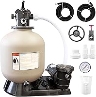 Vista 12 de Swimline Hydrotools Bomba de filtro de arena para piscina de 12 pulgadas para piscinas elevadas y enterradas Intex Bestway Sistema completo de 1/3