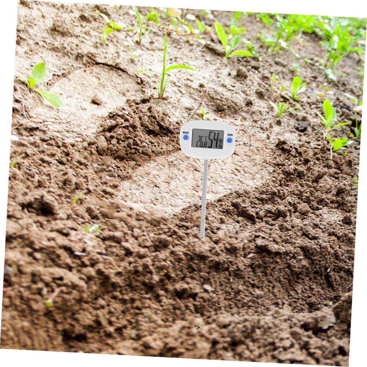 TOYANDONA 3 Piezas Medidor Temperatura del Termómetro de Inoxidable para Jardinería Herramienta de Usar para Exteriores Interiores
