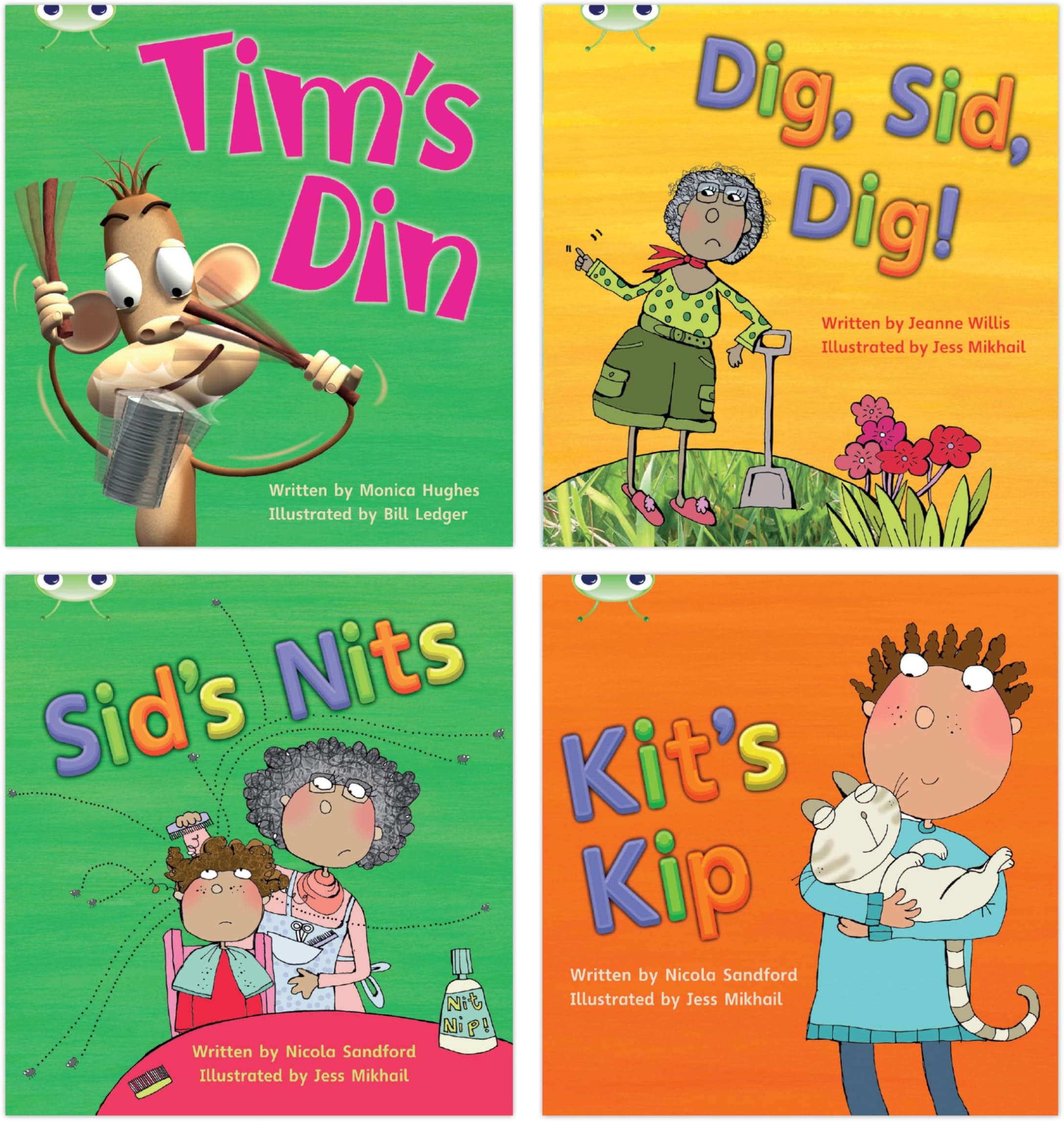 Learn to Read at Home with Bug Club Phonics: Pack 1 (Pack of 4 fiction books) (Phonics Bug)