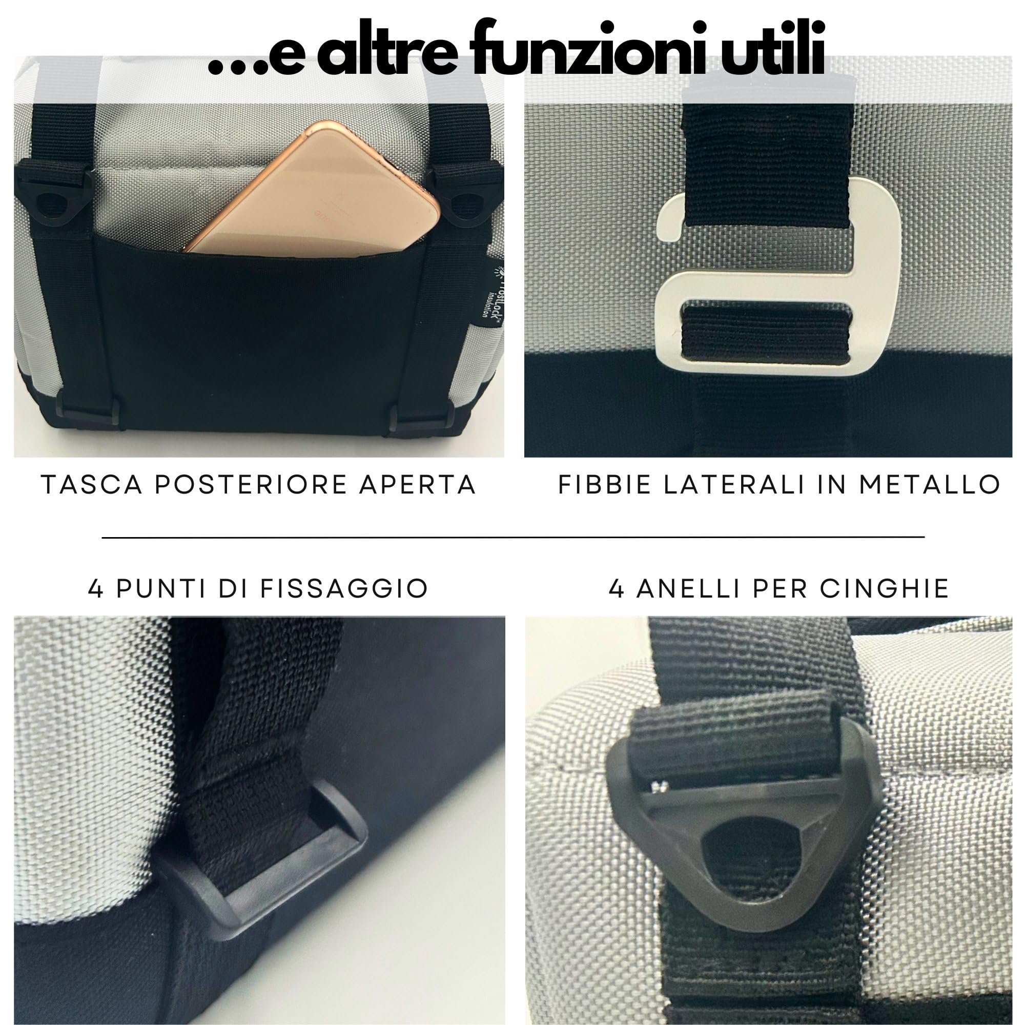EPIC 5 – Borsa Frigo Piccola 5L con Isolamento Extra Spesso 20mm | 12–24h di Raffreddamento | Mini Borsa Termica per Medicinali e Pranzo
