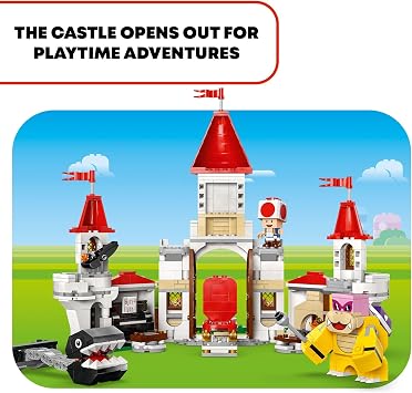 LEGO Super Mario Battle with Roy at Peachs Castle, Nintendo Character Mario Toy for Kids, Castle Toy & Adventure Set, Gift for Girls, Boys & Gamers Ages 7 and up, 71435