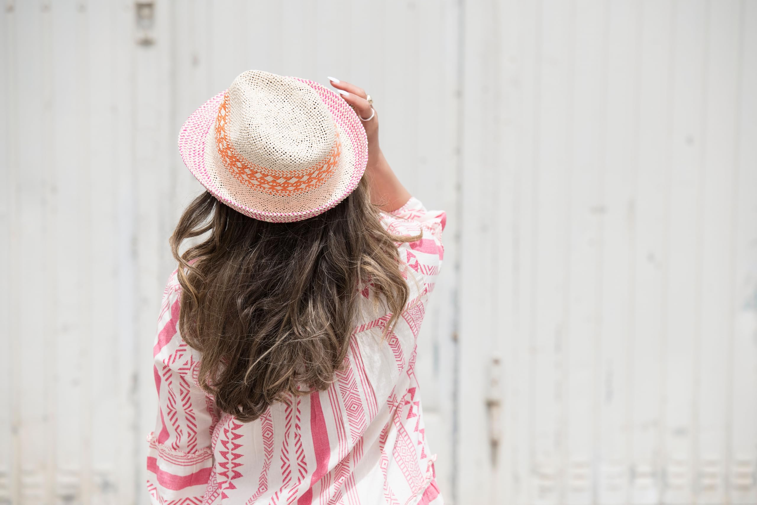 CHILLOUTS Trilby Strohhut Sommerhut Sonnenhut Strohtrilby Strandhut